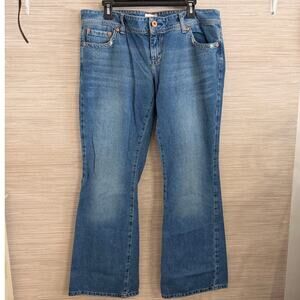 American Eagle Outfitters Women's Straight Leg Jeans - Light/Medium Blue Wash